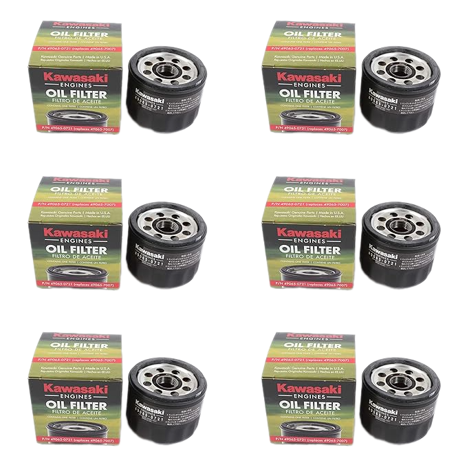 6 Pack Oil Filter for Kawasaki#49065-0721