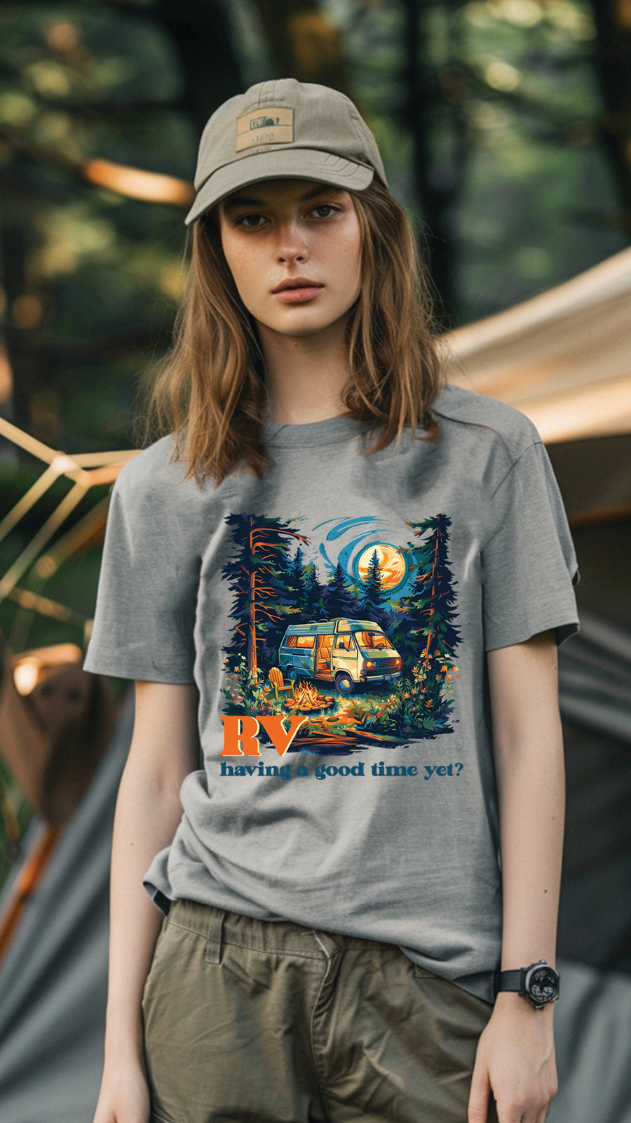 Unisex Camping T-Shirt – Perfect for Every Adventure! CAM02