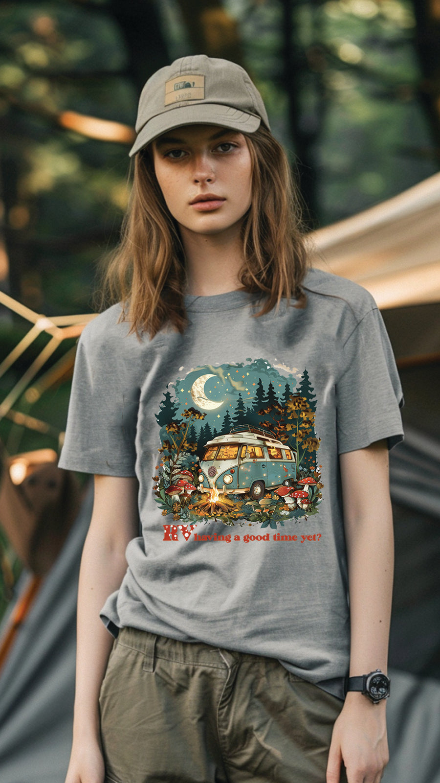 Unisex Camping T-Shirt – Perfect for Every Adventure! CAM03