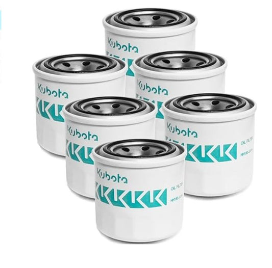 6 pack Kubota Genuine OEM Oil Filters HH150-32094