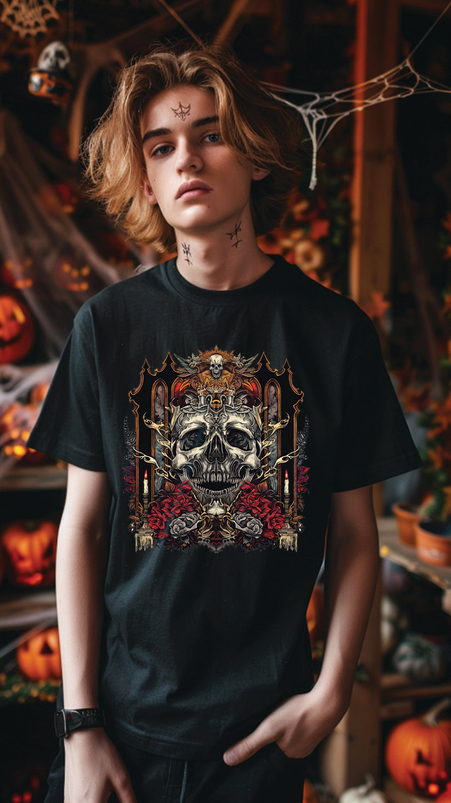 Get Ready for Halloween with Our Unisex T-Shirt – Perfect for Spooky Season Fun! - HLW10